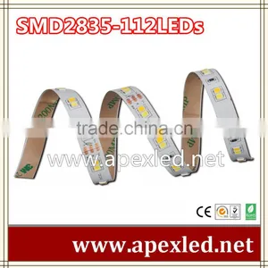 SMD2835 Led Strip 112LEDs/meter Cct Adjustable 560leds per Roll LED SIDEVIEW LIGHT thumbnail-1