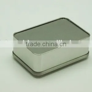 Silver Rectangular Tea Tin Plain/tea Tin thumbnail-4