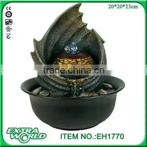 Sea Waving Design Resin Tabletop Water Fountain thumbnail-4