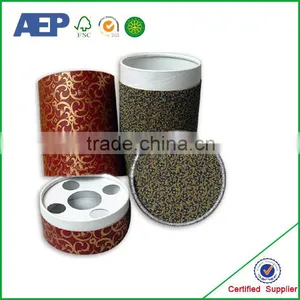 Matt Lamination for Custom Tea Round Packaging Box thumbnail-1