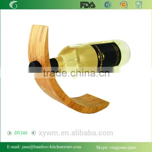 DT166 True Fabrications Bamboo Single Bottle Wine Rack thumbnail-2