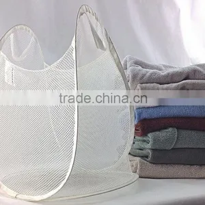 Pop up Polyester Mesh Laundry Hamper, Laundry Basket thumbnail-2
