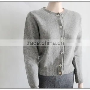 Round Neck Cashmere Cardigans thumbnail-1