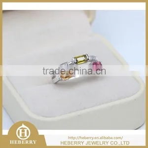 Men's Silver Rings With Tourmaline Gemstone Excellent Cutting thumbnail-5
