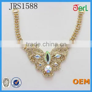 China Supplier Flatback Rhinestones Chain Trimming Shoe Chain Accessories thumbnail-4
