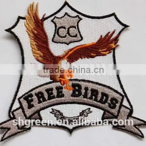 Uniform Shoulder Embroidery Emblem With Gold Metallic Thread thumbnail-5