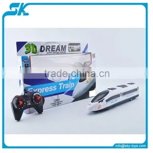 4 Channel rc Toys Sound and Light Remote Control Train thumbnail-1
