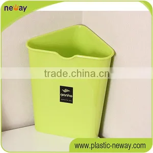 Durable 12L Plastic Eco-Friendly Stocked Standing Open Top Trash Can thumbnail-3