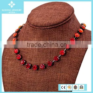 Fashion Wholesale Ruby Diamond Necklace thumbnail-1
