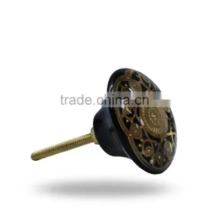 Acrylic Golden Work on Black FInish thumbnail-2