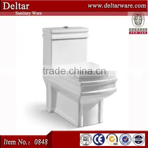 Foshan Sanitary Ware Ceramic Toilet, Washdown One Piece Toilet SASO Toilet thumbnail-4
