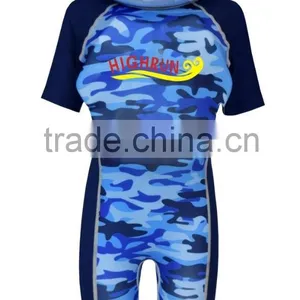 (New Arrival)Children's Floatation Camo Swimming Suit With PE Foam thumbnail-1