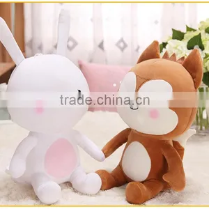 Korea Style Brown Fox With White Rabbit Dall Korea Descendants of the Sun Toy Stuffed Dalls thumbnail-5