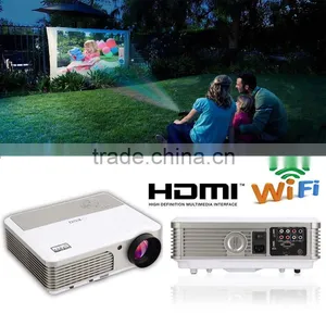 LED Projector With 2600 Lumens, Android Projector WiFi Wireless Network thumbnail-4