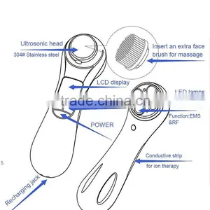 New Arrival Ultrasonic Face Lift Machine Home Multifunction Facial Beauty Machine Face Lift thumbnail-6