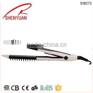 ISO Hot Sell Mini 100 Ceramic Hair Straightener Water Transfer Flat Iron thumbnail-5