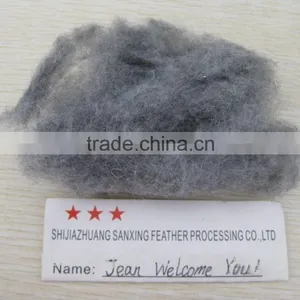 NEW!!! Dyed Grey Sheep Cashmere 19.5 & 40-50mm, Dyed Grey Color thumbnail-1