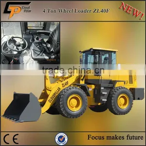 4 Tons Heavy Equipment Wheel Loader With Hydraulic Joystcik Control thumbnail-1