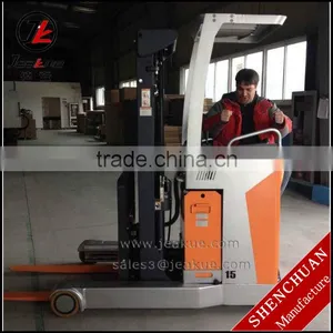 Mast Forward 1.5T 5m Lift Height CE ISO Approved Curtis Controller Stacker Reach Forklift thumbnail-1