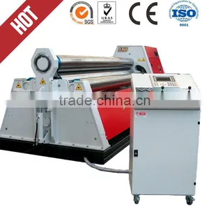 W11S 40*2500 3-roller Hydraulic Plate Rolling Machine Bending Plate Roll thumbnail-1