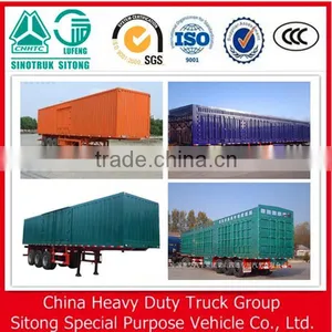 Customized 3 Axle Box Van Type Enclosed Cargo Semi Truck Trailer for Sale thumbnail-4