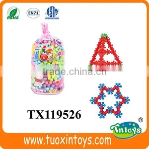 Plastic Snowflake DIY Building Blocks Toys New Creative Puzzle Toys for Kids thumbnail-2