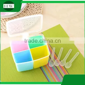 Kitchen Accessories Plastic Seasoning Pot Condiment Container Spice Pots Box Tin Bottle Jar With Spoon thumbnail-3