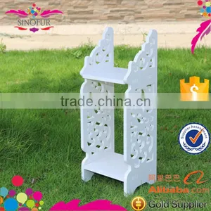 Hot Sales Plastic Wpc Book Flower Shelf Modern Decoration Wood Storage Rack thumbnail-2