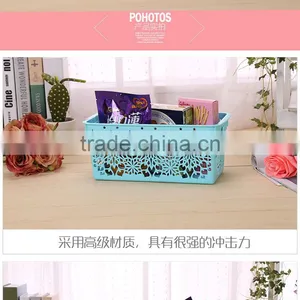 N515 Home Organization Storage Manufactory Hollow Out Plastic Storage Box Big Storage Holder thumbnail-5
