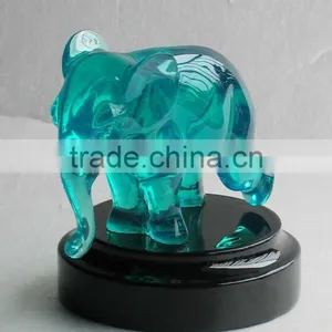 Custom Antique Transparent Resin Miniature Wedding Favors Gifts Elephant thumbnail-1