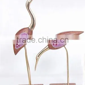 Crane Bird Statue Set, Handmade Gif Set, Decorative Gift, Bird Statue Set thumbnail-1