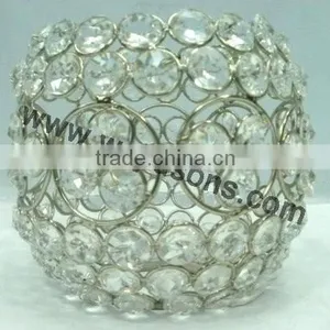 Crystal T-light Holder for Wedding/Hanging Candle Holder thumbnail-2