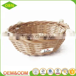 China Customized Cheap Decorative Stylish Christmas Empty Mini Gift Wicker Baskets Wholesale thumbnail-3