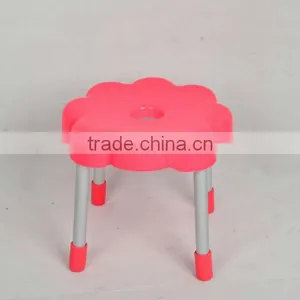 Flower Shape Kids Plastic Chairs With Chrome Metal Leg thumbnail-1