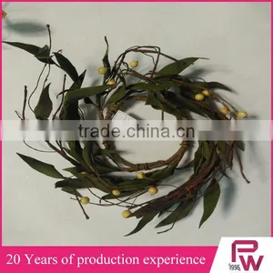Natural Material Winter Festival Decorative Candle Ring Wreaths Decorative Wreath thumbnail-5