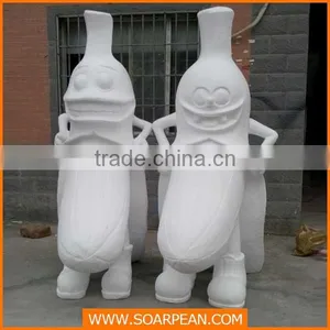 Banana Fiberglass Sculpture for Widnow Display thumbnail-2