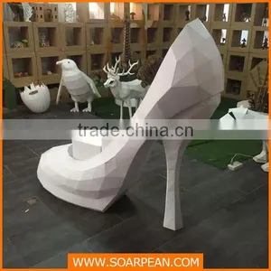 Advertising Display White Large High-Heeled Shoes thumbnail-2