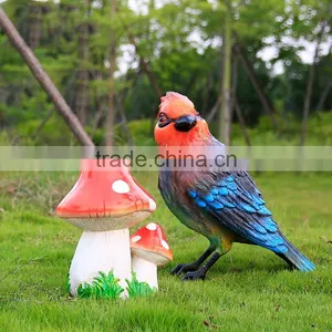 Factory Promotion Life Size Resin Parrot Fiberglass Animals for Sale thumbnail-4