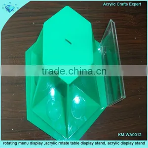 Fashion and Colorful Acrylic Rotate Table Display Stand thumbnail-2
