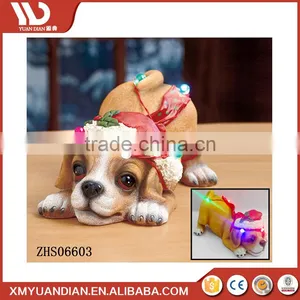 Manufacturer China Animal Gift Craft Large Resin Christmas Light Led Ornaments Wholesale thumbnail-2