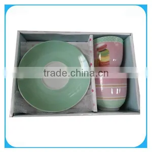 Ceramic Tea/coffee Cup and Saucer for Gift thumbnail-1