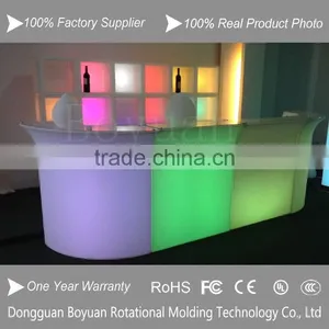 Rotational Molding Plastic LED Bar Reception Counter, Led Bar Desk thumbnail-1