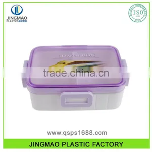 Plastic Rectangular Fresh Preserving Lunch Box With Lock Bento Box thumbnail-2
