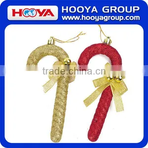 16.5cm Christmas Crutch Red and Golden Mixed thumbnail-1