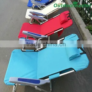 Outdoor Light Blue Lightweight Aluminum Backpack Folding Chair thumbnail-1
