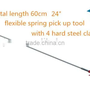 24" Spring Flexible 4 Claw Jaw Pick up Tool thumbnail-1