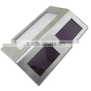 2pcs LED Auto Light Control Solar Stair Light,outdoor Solar Step Wall Light thumbnail-3