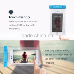 Diving and Swimming Waterproof Phone Bag Clear Touchable Material thumbnail-2