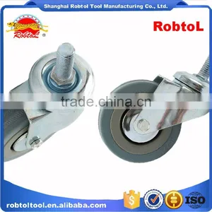 50mm Castor Wheel Caster Fixed Swivel Brake Rubber Nylon Pu TPR PP thumbnail-5