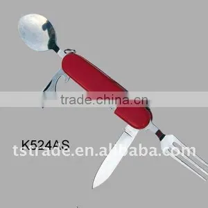 2014 Picnic Pocket Stainless Steel Multi Outdoor Barbecue Tool Set Tableware(K524AS) thumbnail-1